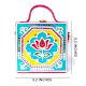 Mini Lotus Lippan Art Handcrafted Square Sling Bag
